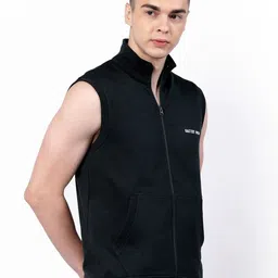 Kalt Mock Neck Front-Open Sweatshirt image 3