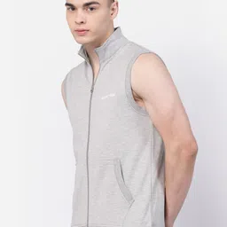 Kalt Mock Neck Front-Open Sweatshirt image 3