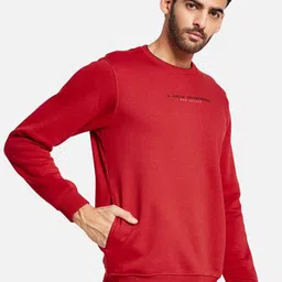 Octave Typography Printed Fleece Pullover image 3