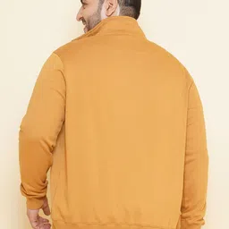 John Pride Plus Size Typography Printed Fleece Front Open Sweatshirt image 3