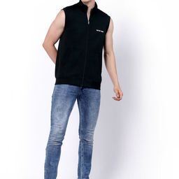 Kalt Mock Neck Front-Open Sweatshirt image 5