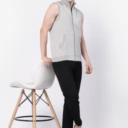 Kalt Mock Neck Front-Open Sweatshirt image 5