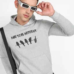 Campus Sutra Typography Printed Hooded Cotton Pullover Sweatshirt-image-52
