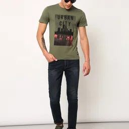 Lee Graphic Printed Cotton Slim Fit T-shirt-image-14