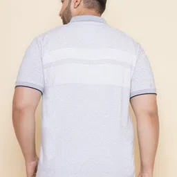 John Pride Geometric Polo Collar Short Sleeves Applique T-shirt image 3