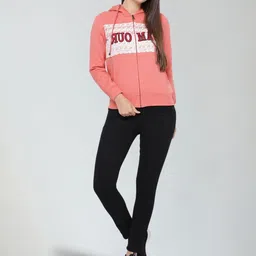 Moda Elementi Typography Printed Fleece Sweatshirt image 4
