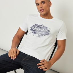 Lee Typography Printed Slim Fit Cotton T-Shirt-image-36