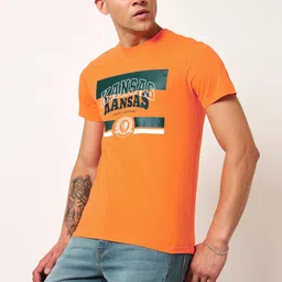 Lee Typography Printed Pure Cotton Slim Fit T-shirt-image-19