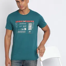 Lee Typography Printed Short Sleeves Cotton Slim Fit T-shirt-image-46