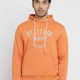 Status Quo Men Orange Printed Sweatshirt-image-43