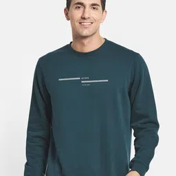 Octave Men Green Round Neck Sweatshirt-picture-29