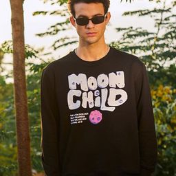 Bonkers Corner Typography Printed Cotton Sweatshirt-image-91