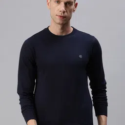 ONN Men Navy Blue Solid Sweatshirt-picture-11