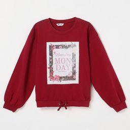 Fame Forever by Lifestyle Girls Typography Printed Cotton Sweatshirt-image-86