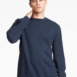 LINDBERGH Men Navy Blue Solid Sweatshirt-image-50