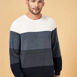 BYFORD by Pantaloons Colourblocked Cotton Pullover Sweatshirt-picture-50