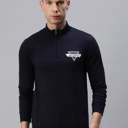ONN Men Navy Blue Solid Sweatshirt-image-93
