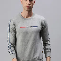 ONN Men Grey Melange Sweatshirt-image-83