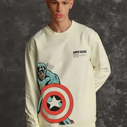 Bonkers Corner Superman Printed Round Neck Cotton Sweatshirt-image-98