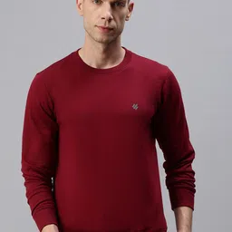 ONN Men Maroon Cotton Sweatshirt-picture-56