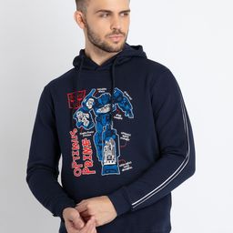 Status Quo Graphic Printed Hooded Cotton Pullover-picture-21