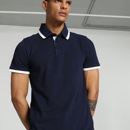 Puma Pique Tipping Slim Fit Polo Collar Cotton T-shirt-image-30