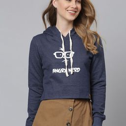 Campus Sutra Women Blue Printed Sweatshirt-image-77