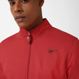 Reebok Dash Mock-Collar Zip-Up Front-Open Sweatshirt image 3