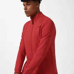 Reebok Dash Mock-Collar Zip-Up Front-Open Sweatshirt image 2