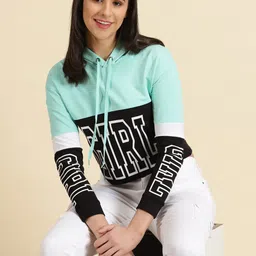 SHOWOFF Typography Printed Hooded Neck Cotton Sweatshirt-image-94