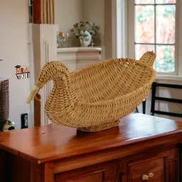 Duck Wicker Basket/Gift Hamper/ Wooden storage/Fruits&Vegitables Wooden Fruit & Vegetable Basket-image-44