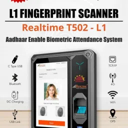 realtime T502 L-1 with LAN (T502L-1) Aadhaar Enabled Biometric Fingerprint Machine Access Control, Time & Attendance image 2
