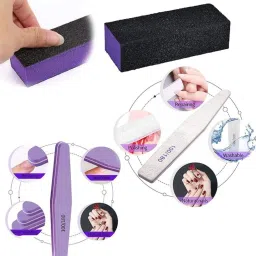venalisa Buffer Nail Art Combo Of 3 | Soft, Hard & Block Buffer For Nail Art - 1 Pcs Each image 2