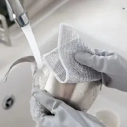 Pack of 25 Dishwashing Scrub/ Steel WIre Cloth Pads MS3.921 Stainless Steel Scrub-97