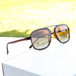 jiebo UV Protection Rectangular Sunglasses (Free Size) image 5