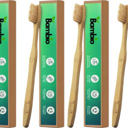 Bamboo Toothbrush Pack of 4 Medium Toothbrush-image-7