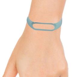 Microcart Silicone Strap for models Xiaomi Mi Band 5 and Mi Band 6, with Plain design and Mint Green color (Device not included) Smart Band Strap image 4