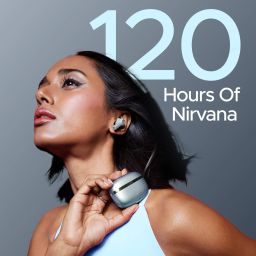 boat Nirvana Ion 32dB Active Noise Cancellation, 120HRS, Bionic Mode, HIFI5 Bluetooth Headset image 4