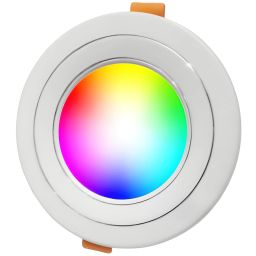 9W 7-in-1 Round LED Conceal Panel Down Light Colour Changing Light (Red/Blue/Pink/Green/Yellow/Sky-blue/White, Pack of 3) Ceiling Light Ceiling Lamp-3