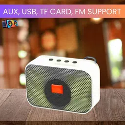 SACRO M412 (PORTABLE BLUETOOTH DESKTOP SPEAKER) Dynamic Thunder Sound With Hi BassZ298 5 W Bluetooth Speaker-image-44
