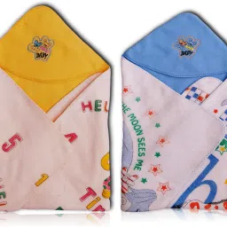 Text Print Crib Hooded Baby Blanket for AC Room-image-21