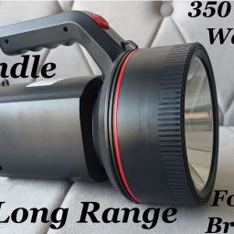 sai 350 High Watt LED With 3 Km Long Range,4 Modes & Jumbo Strong Heavy Weight Torch 15 hrs Torch Emergency Light image 4