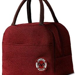 Insulated 2 Pcs. Tiffin Carry Food Snacks For Office School Picnic College Tote Waterproof Lunch Bag-image-41