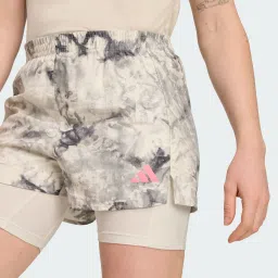adidas performance Own The Run Spray Dye 2-In-1 Short image 5