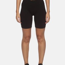 NOT YET by us Women Mid-Rise Slim Fit Stretchable Cycling Sports Shorts-image-24