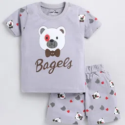 Cutopies Boys Printed Pure Cotton T-shirt With Shorts-picture-10