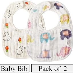 Muslin Bib for New Born Baby Ultra Soft Skin Friendly,Lightweight & comfortable-image-50