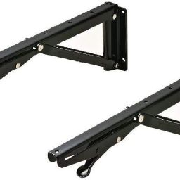 Folding Bracket Brass, Down Table or fold Down Racks (Brown, Size:-12" Inch, 300MM, 2 Pcs of 1 Set) 20, 10, 10 Shelf Bracket-image-60