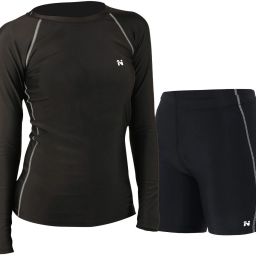 Pack of 2 Women Solid Round Neck Polyester Black T-Shirt-image-140