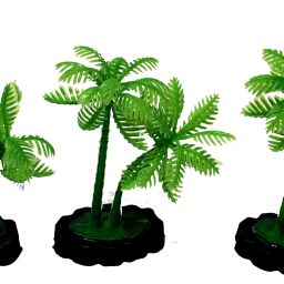 5 in 1 Artificial Imported Plastic Baby Plant for Decoration, 10 cm Height Aquarium Plant Anchor-3